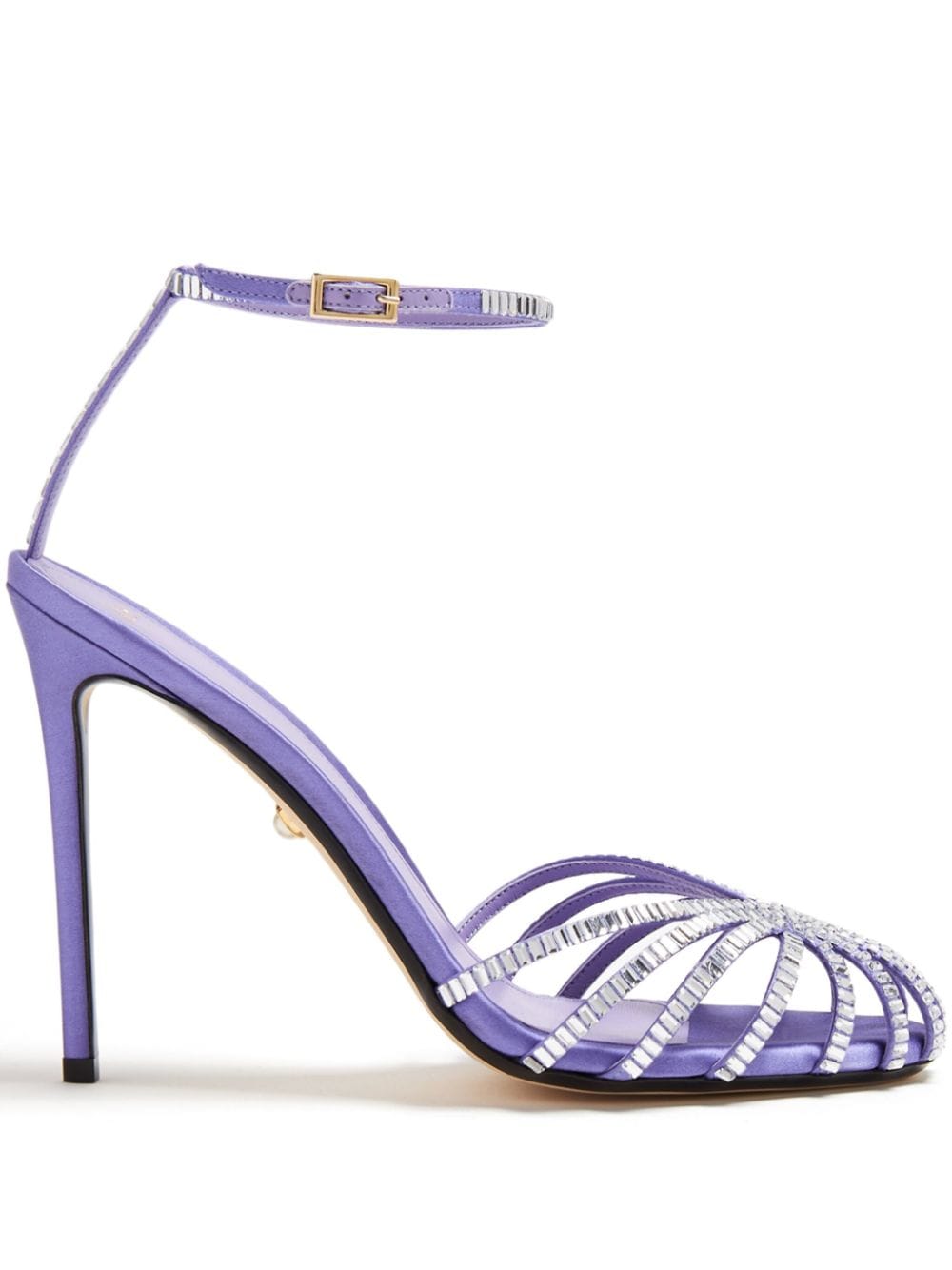 Alevì Penelope 110mm satin sandals - Purple von Alevì