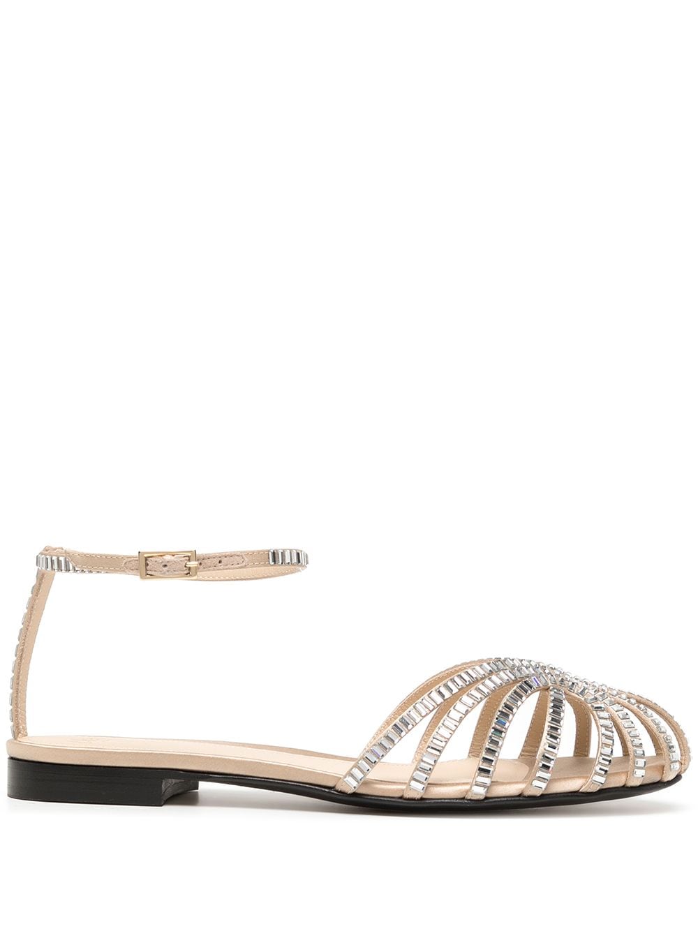 Alevì Rebecca crystal-embellished sandals - Neutrals von Alevì