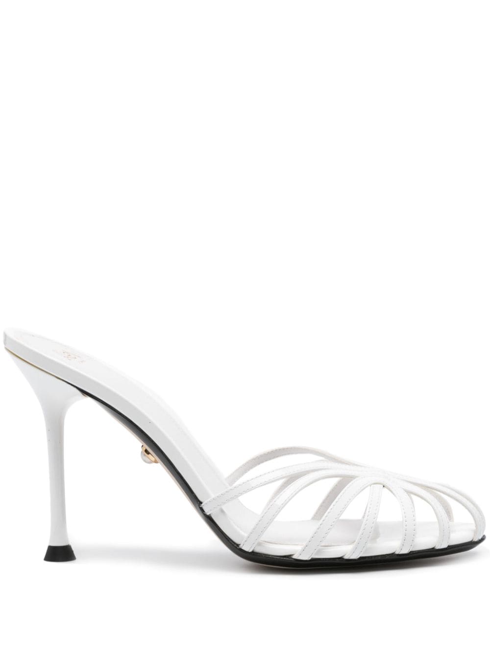 Alevì Soraya 95mm mules - White von Alevì