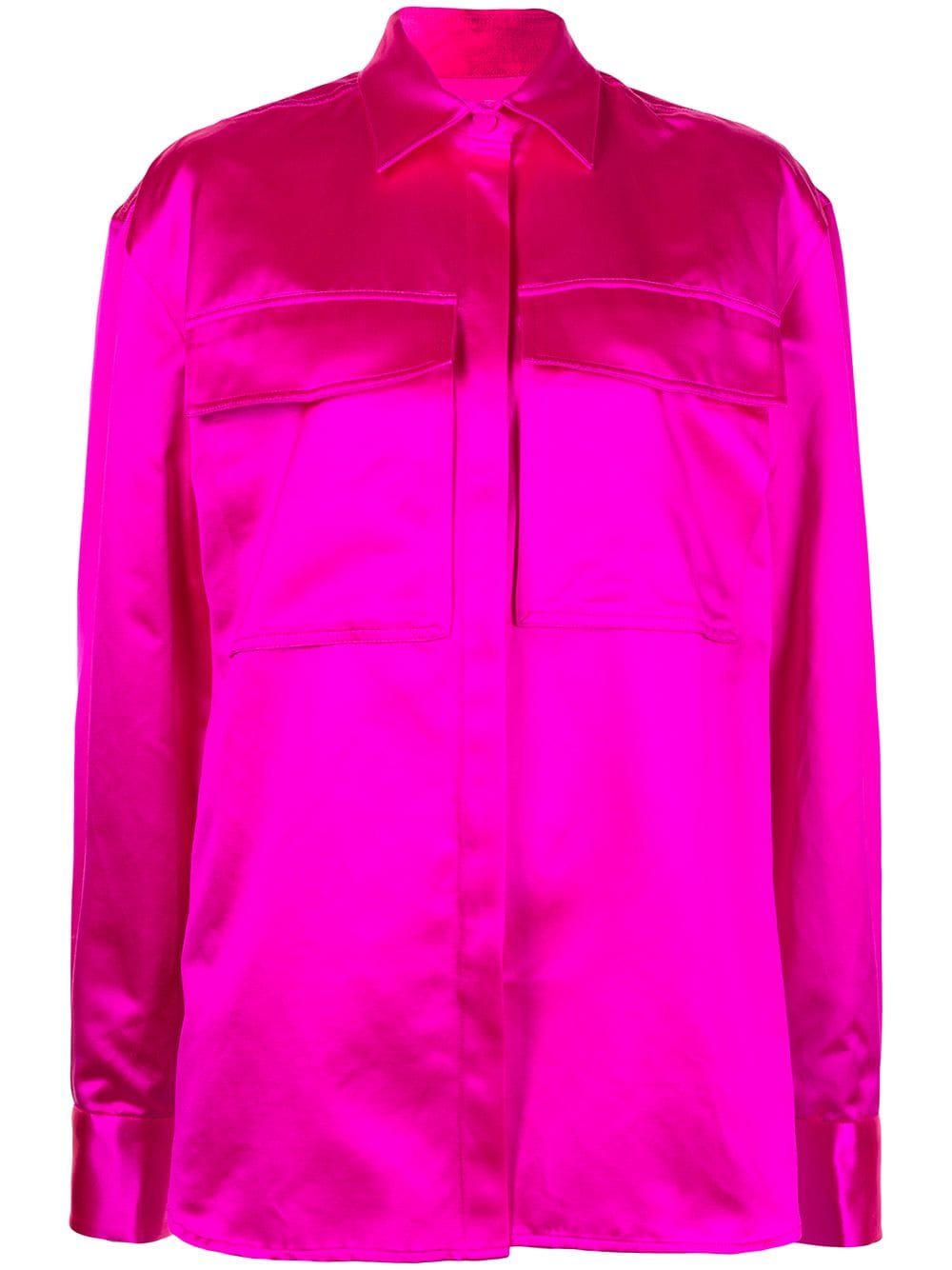 Alex Perry Duchesse satin boxy shirt - Pink von Alex Perry