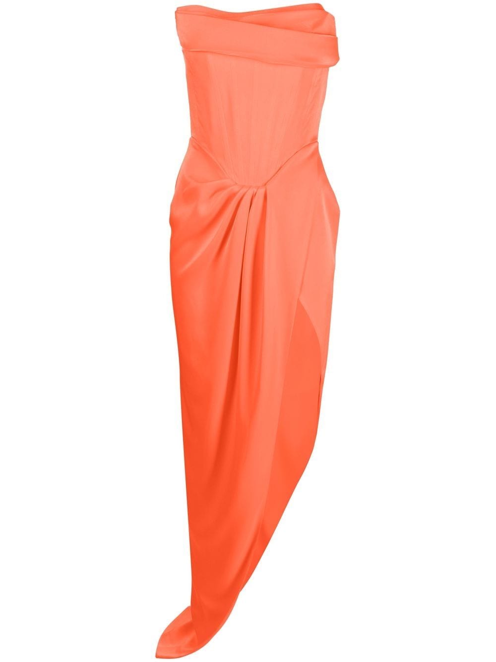 Alex Perry Harland draped satin corset gown - Orange von Alex Perry