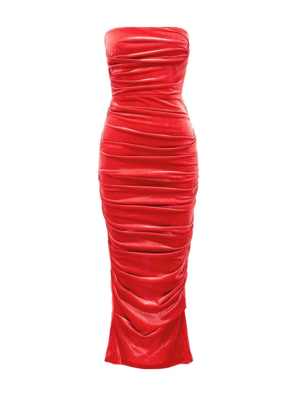 Alex Perry Parkin velvet strapless dress - Red von Alex Perry