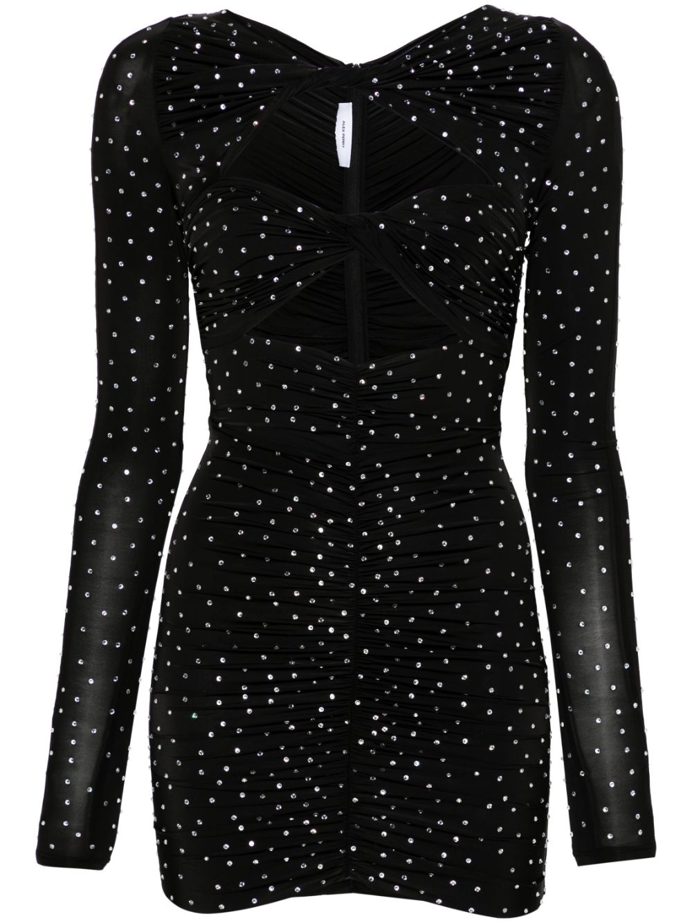 Alex Perry crystal-embellished ruched minidress - Black von Alex Perry