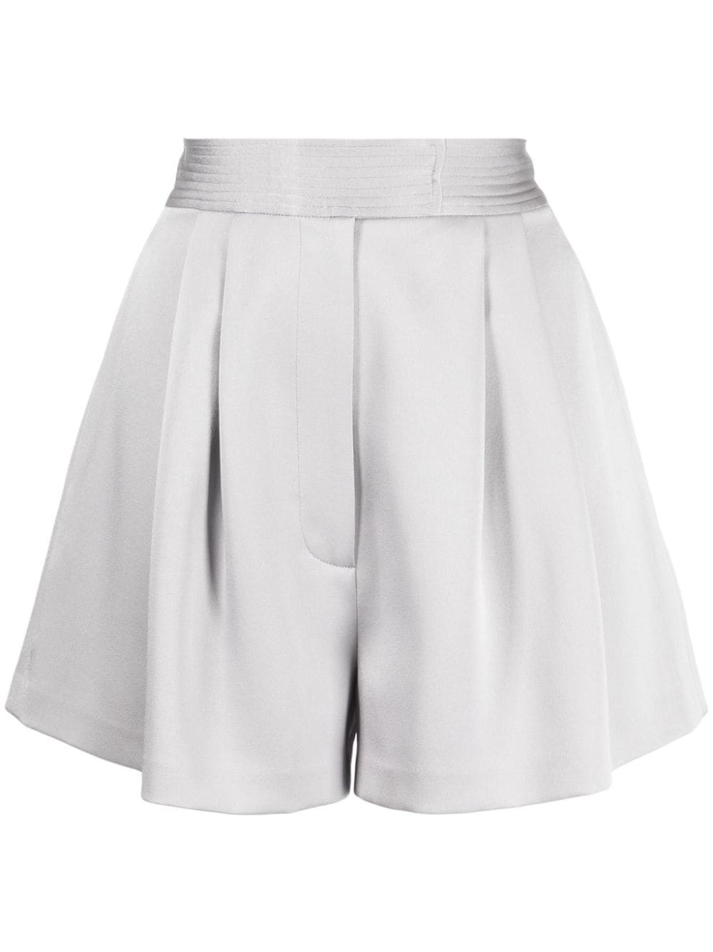 Alex Perry pleated high-waisted shorts - Grey von Alex Perry