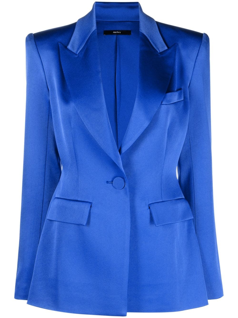 Alex Perry single-breasted satin blazer - Blue von Alex Perry