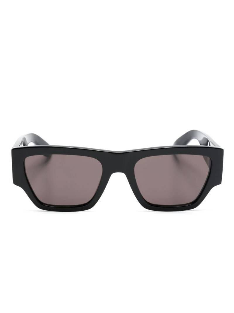 Alexander McQueen Eyewear Angled rectangle-frame sunglasses - Black von Alexander McQueen Eyewear