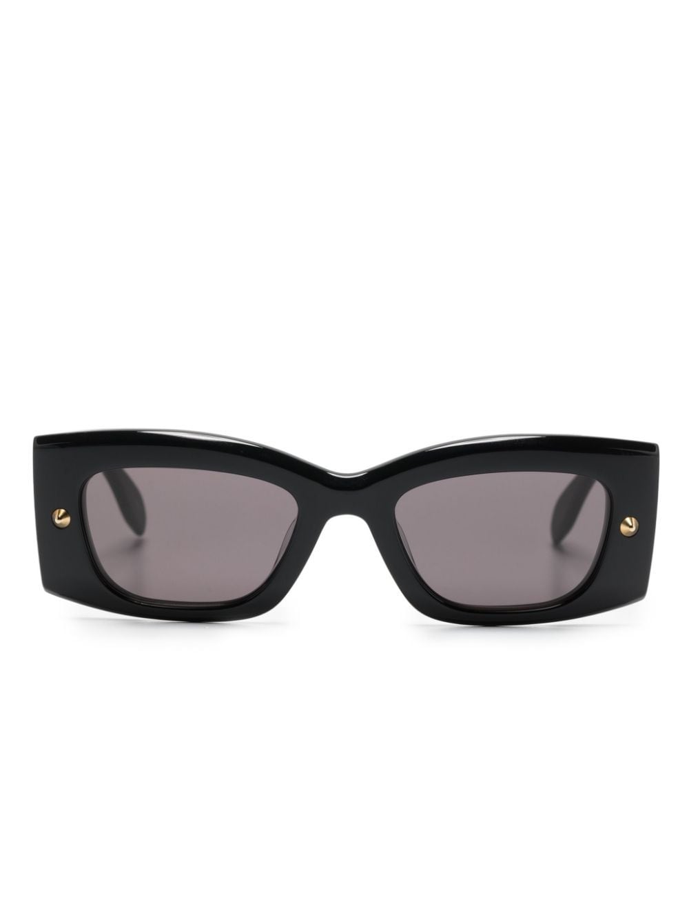 Alexander McQueen Eyewear Bold logo-print sunglasses - Black von Alexander McQueen Eyewear