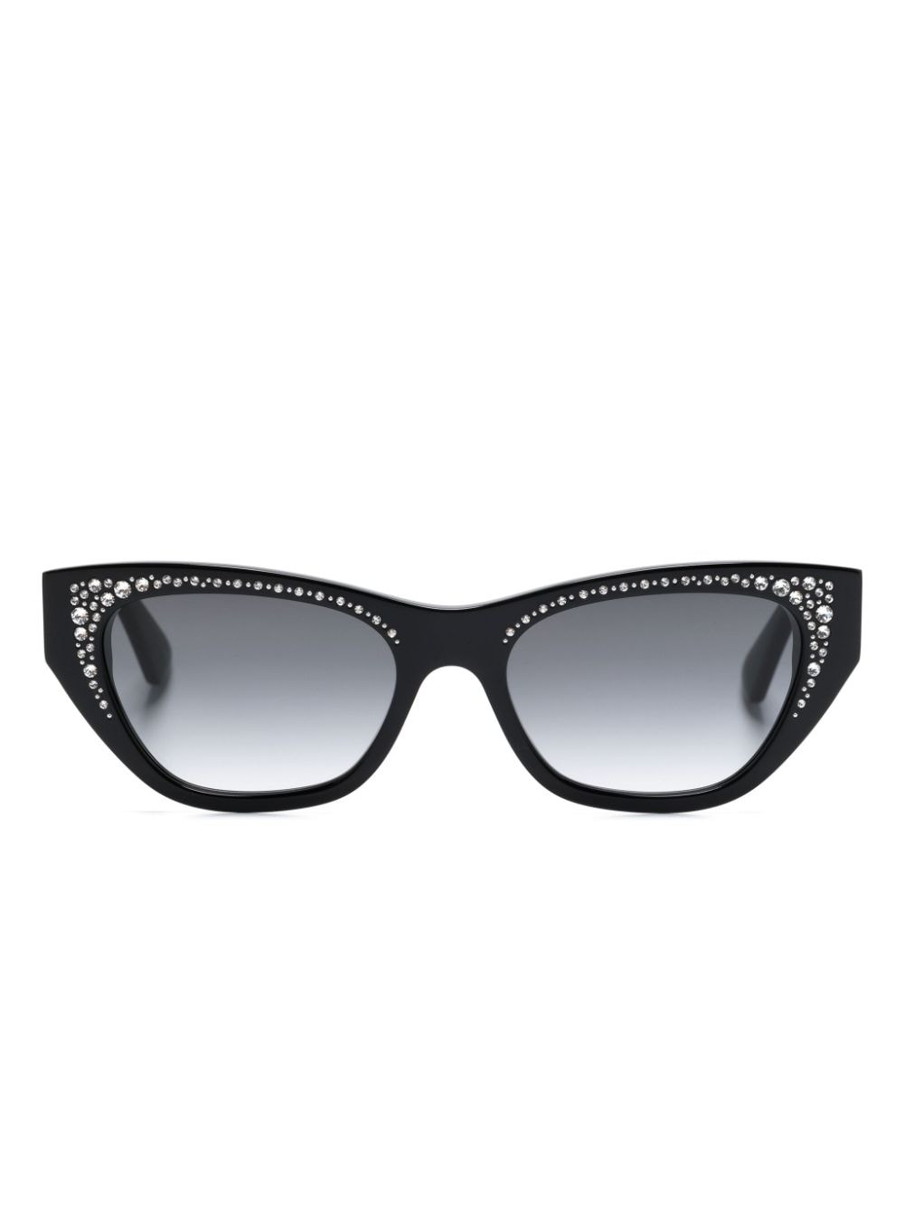 Alexander McQueen Eyewear Jewelled cat-eye sunglasses - Black von Alexander McQueen Eyewear