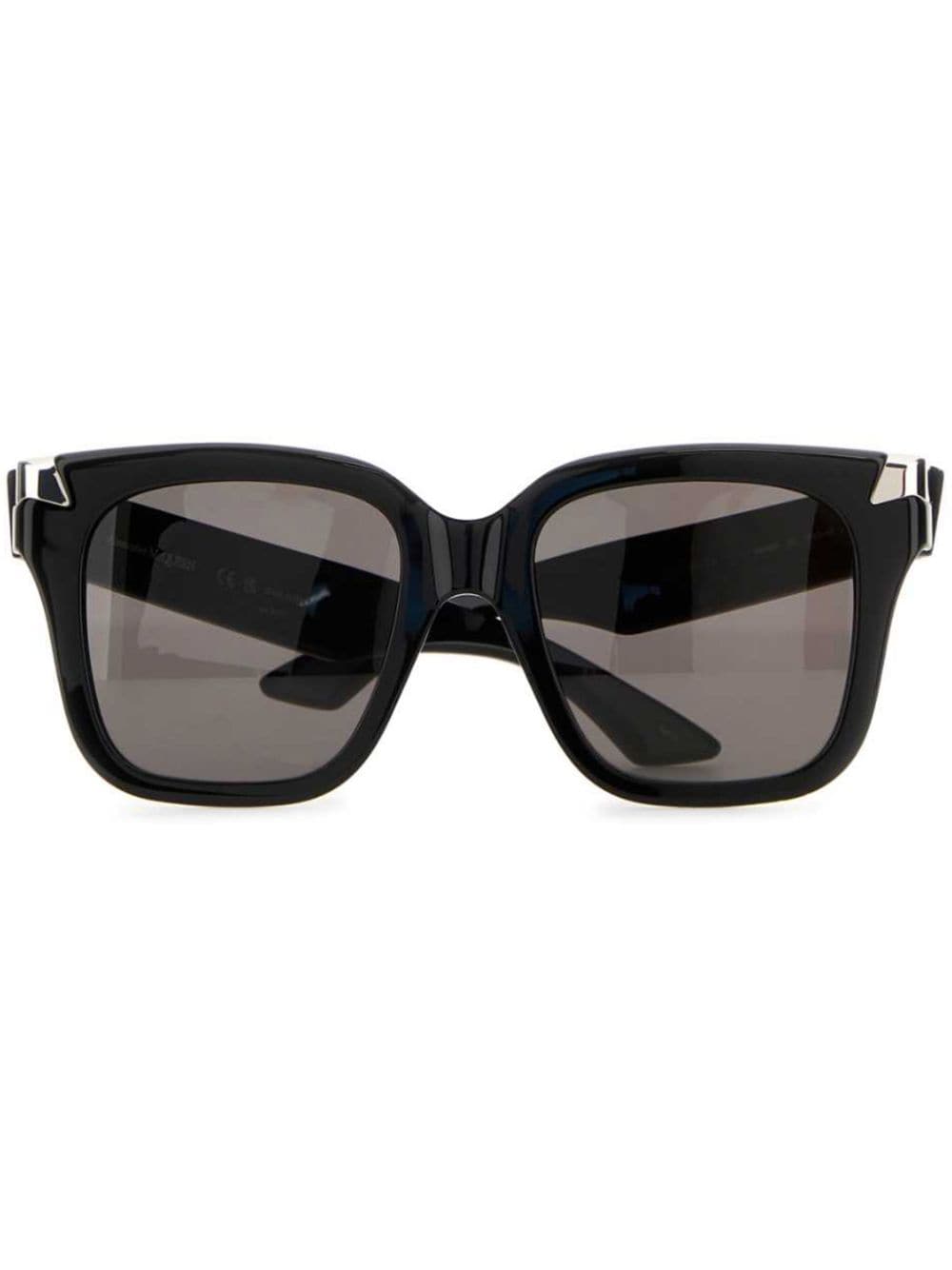 Alexander McQueen Eyewear Punk square-frame sunglasses - Black von Alexander McQueen Eyewear