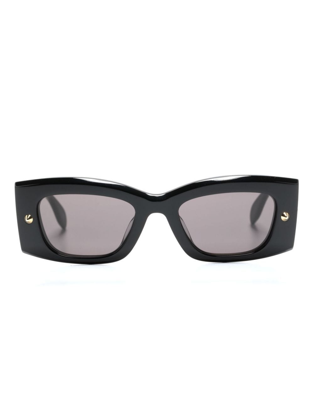 Alexander McQueen Eyewear Spike Studs rectangle-frame sunglasses - Black von Alexander McQueen Eyewear