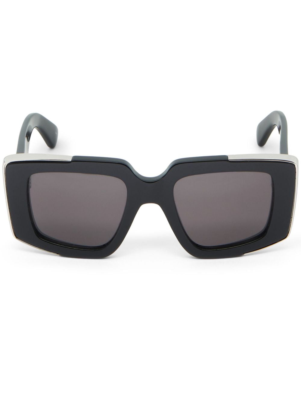 Alexander McQueen Eyewear The Grip geometric-frame sunglasses - Black von Alexander McQueen Eyewear