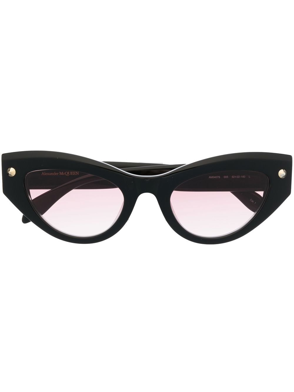 Alexander McQueen Eyewear cat-eye frame sunglasses - Black von Alexander McQueen Eyewear