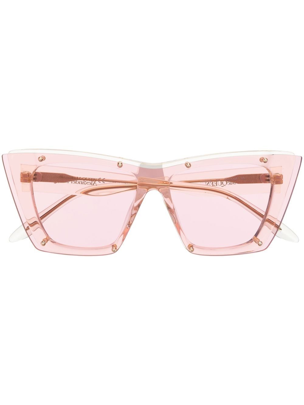 Alexander McQueen Eyewear cat eye frameless sunglasses - Pink von Alexander McQueen Eyewear