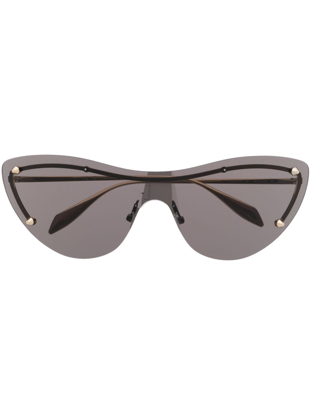Alexander McQueen Eyewear cat-eye spiked-stud sunglasses - Gold von Alexander McQueen Eyewear