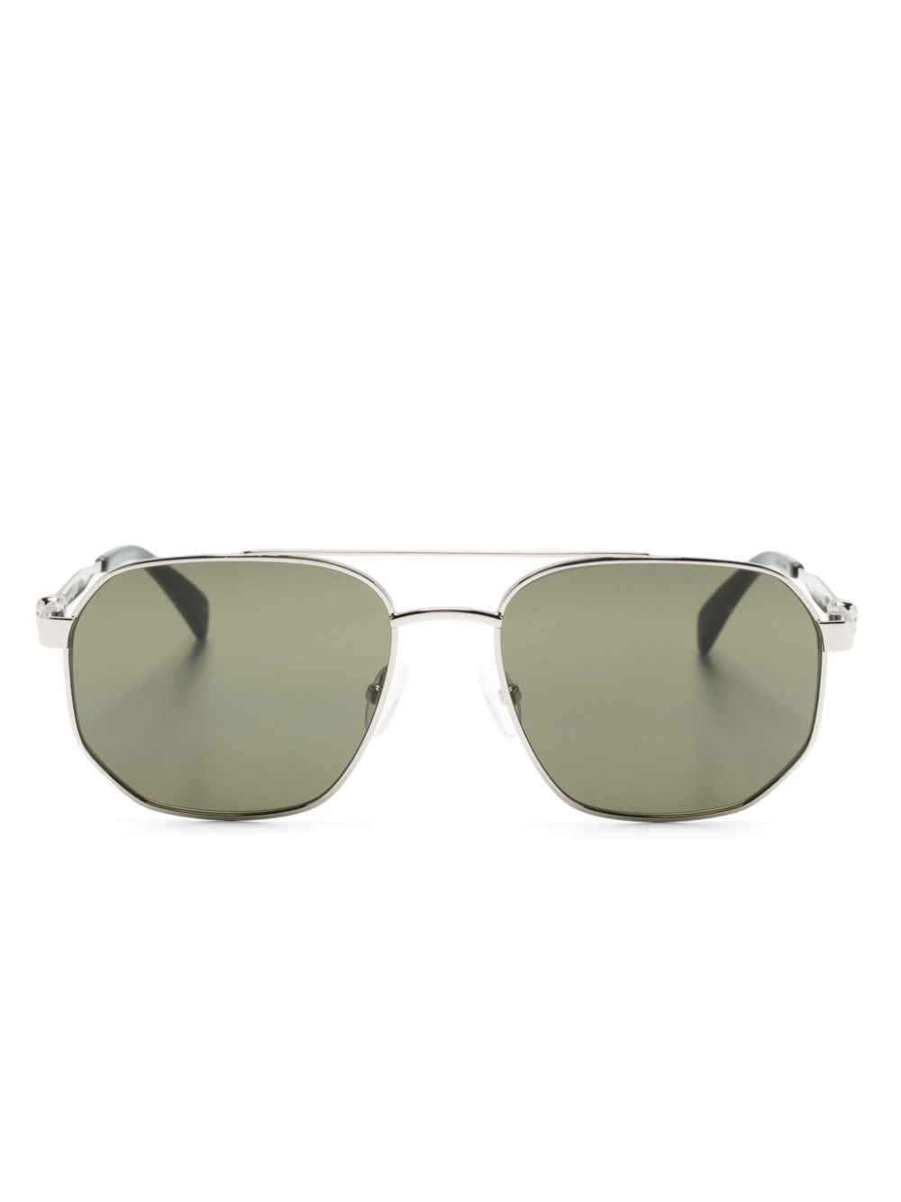 Alexander McQueen Eyewear hexagonal-frame sunglasses - Black von Alexander McQueen Eyewear