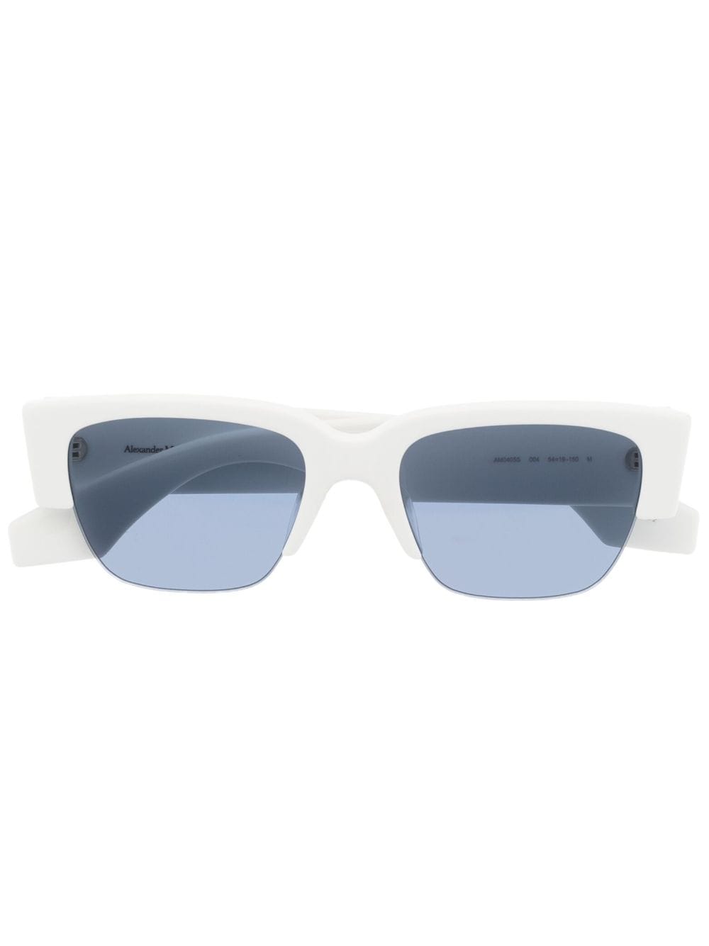 Alexander McQueen Eyewear logo-print arm sunglasses - White von Alexander McQueen Eyewear