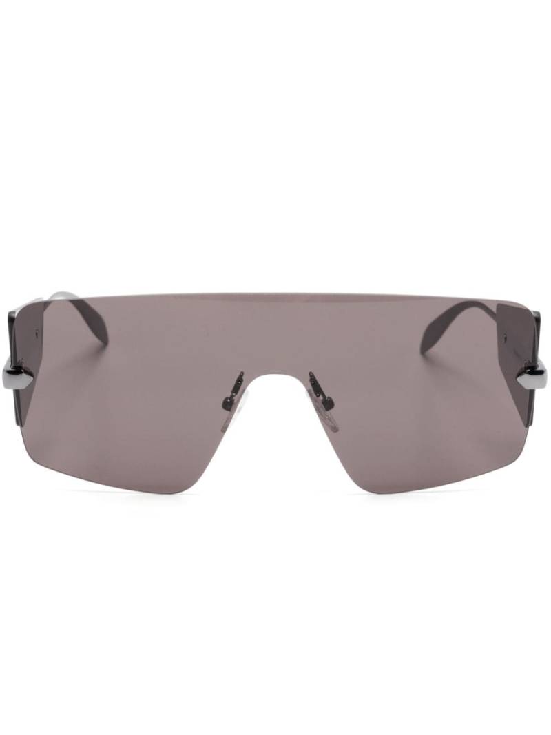Alexander McQueen Eyewear oversize shield-frame sunglasses - Black von Alexander McQueen Eyewear