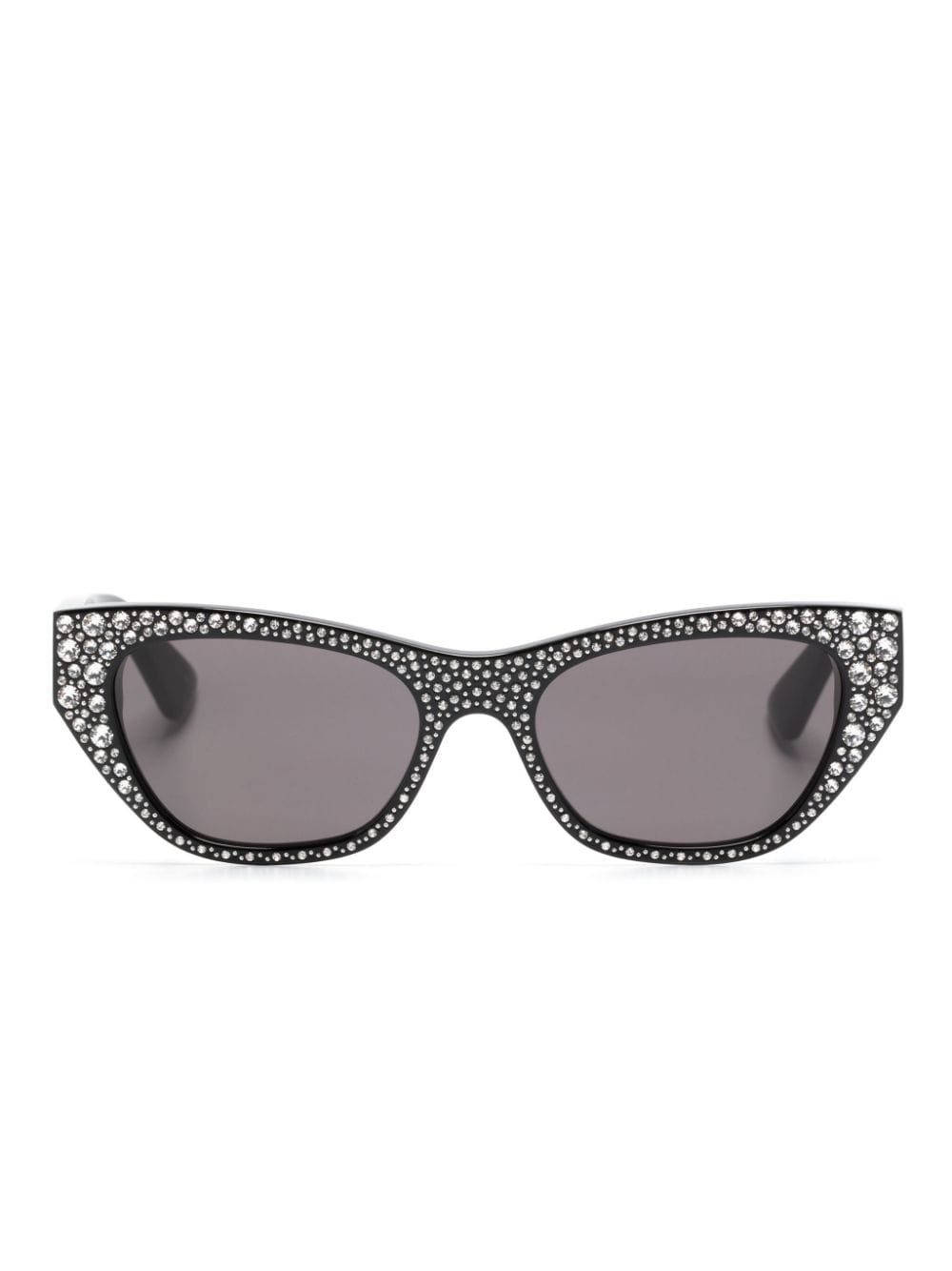 Alexander McQueen Eyewear rhinestone-embellished cat-eye sunglasses - Black von Alexander McQueen Eyewear