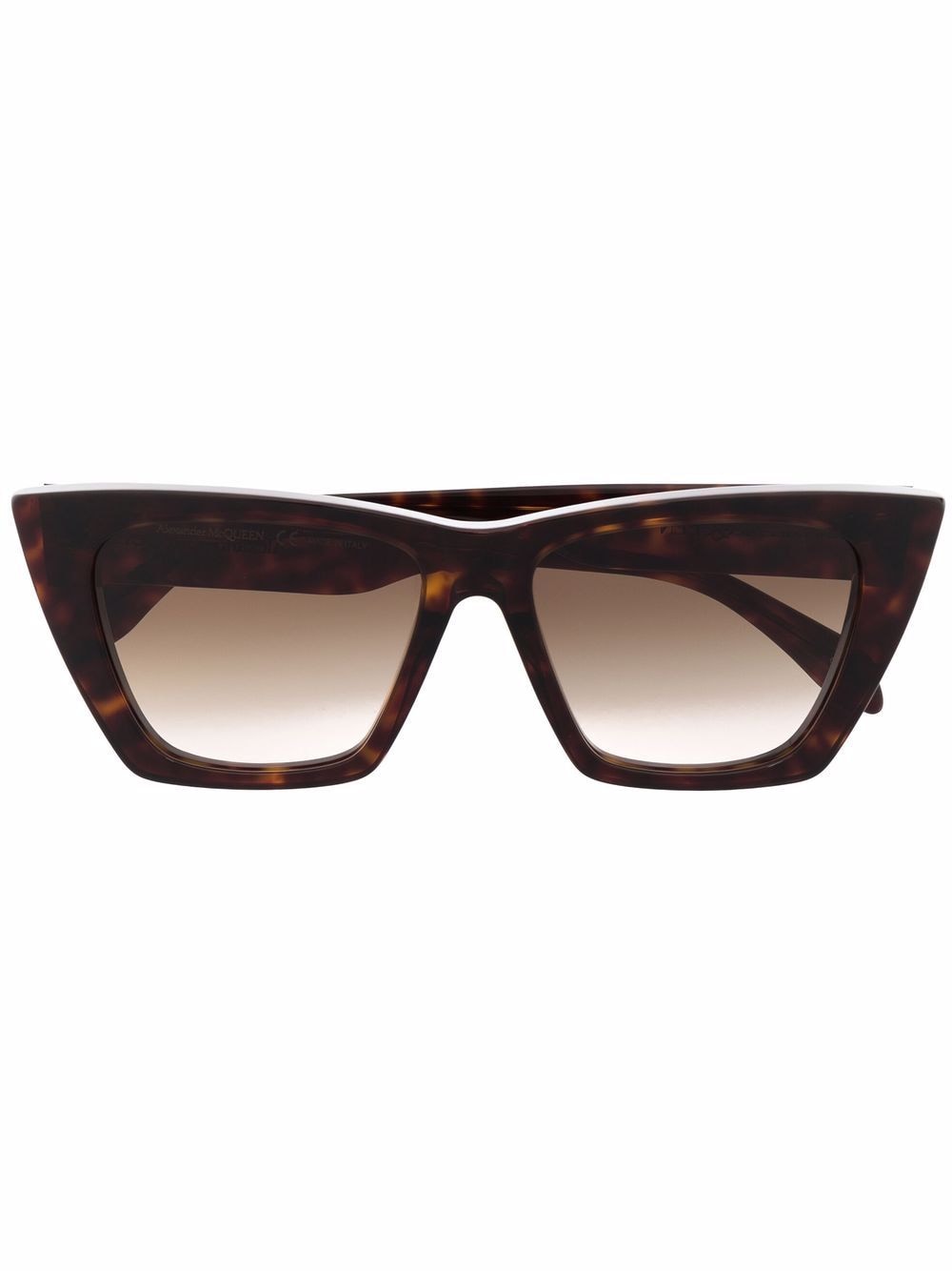 Alexander McQueen Eyewear tortoiseshell cat-eye sunglasses - Brown von Alexander McQueen Eyewear