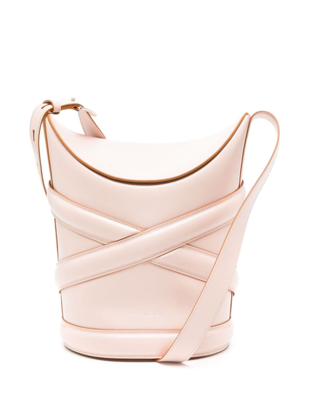 Alexander McQueen Pre-Owned The Curve leather bucket shoulder bag - Pink von Alexander McQueen Pre-Owned