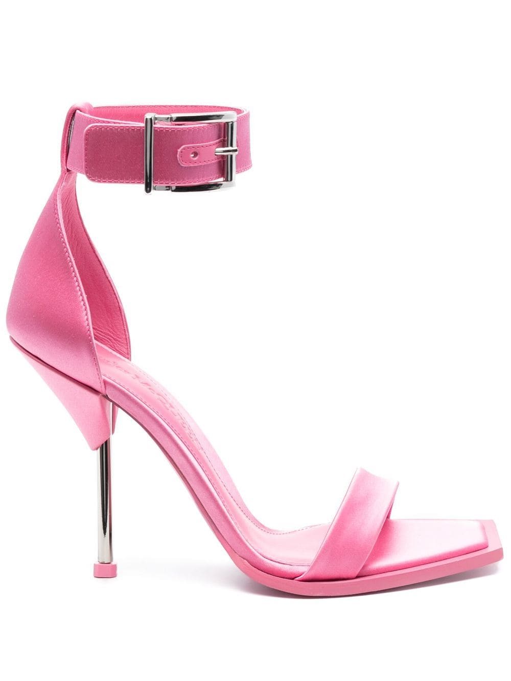 Alexander McQueen 110mm satin-finish sandals - Pink von Alexander McQueen