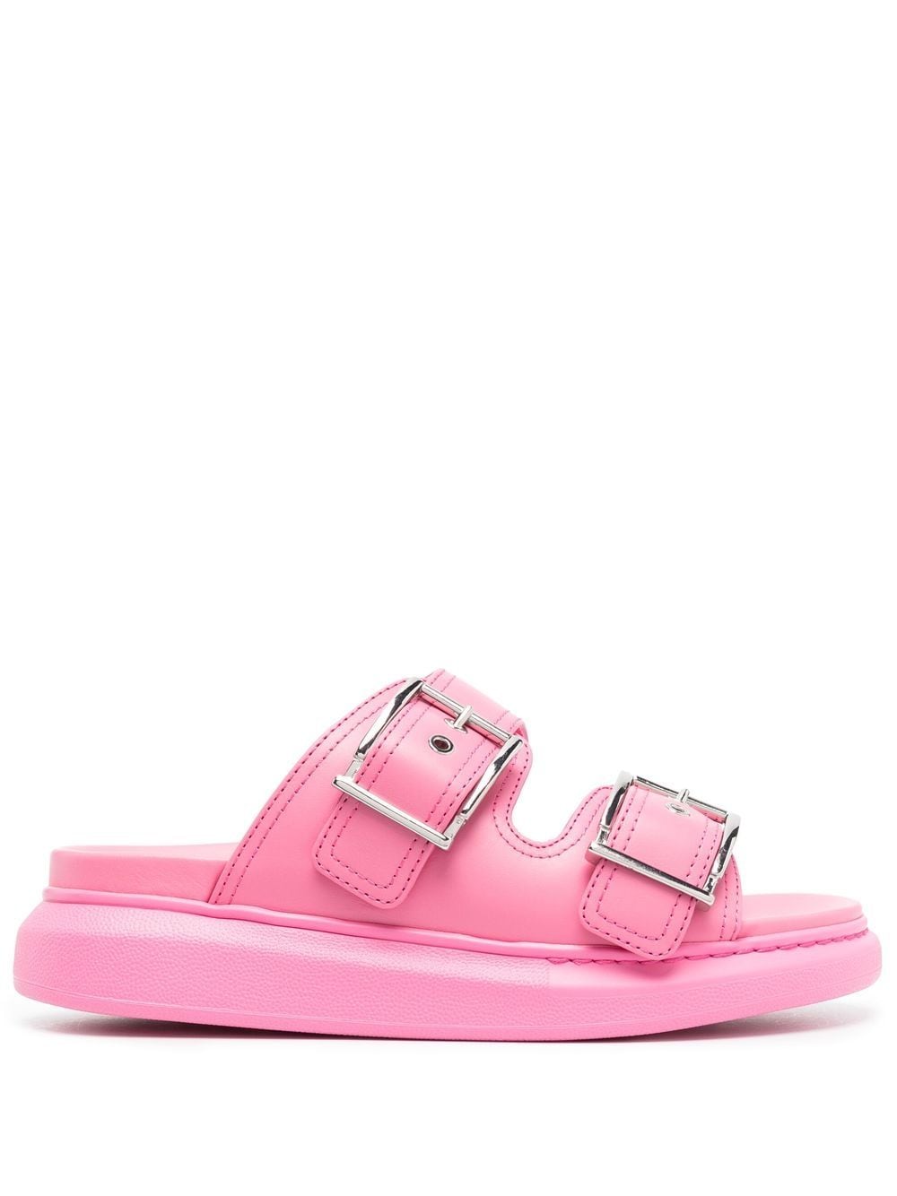 Alexander McQueen 50mm double-buckle sandals - Pink von Alexander McQueen