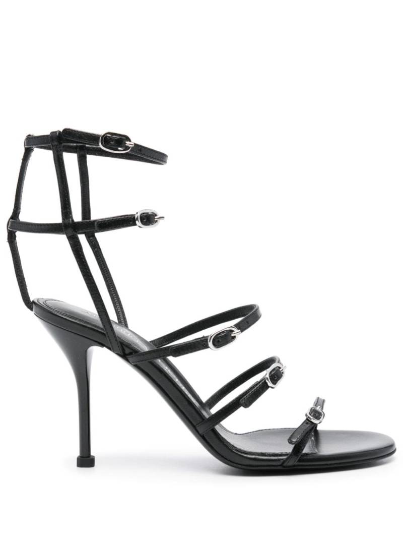 Alexander McQueen 95mm leather sandals - Black von Alexander McQueen