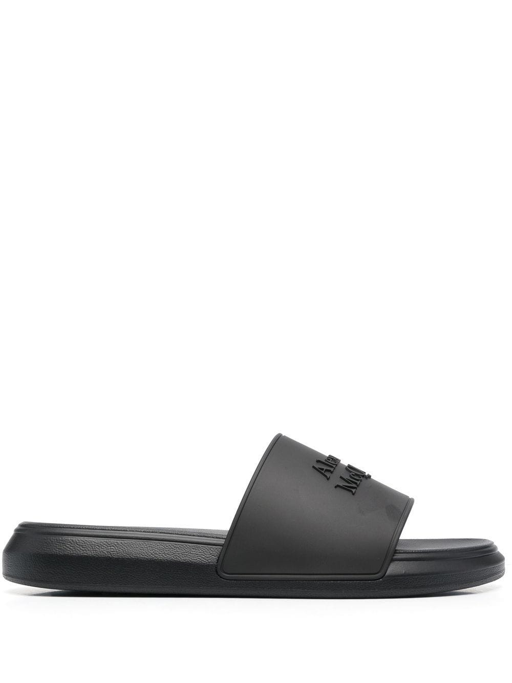 Alexander McQueen Oversize hybrid slides - Black von Alexander McQueen