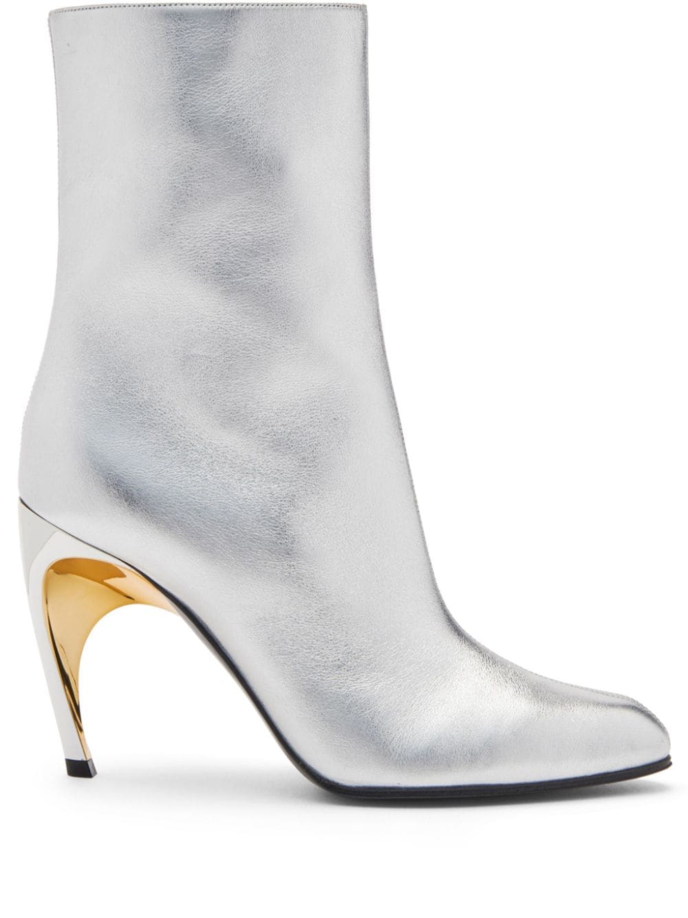 Alexander McQueen Armadillo 95mm leather ankle boots - Silver von Alexander McQueen