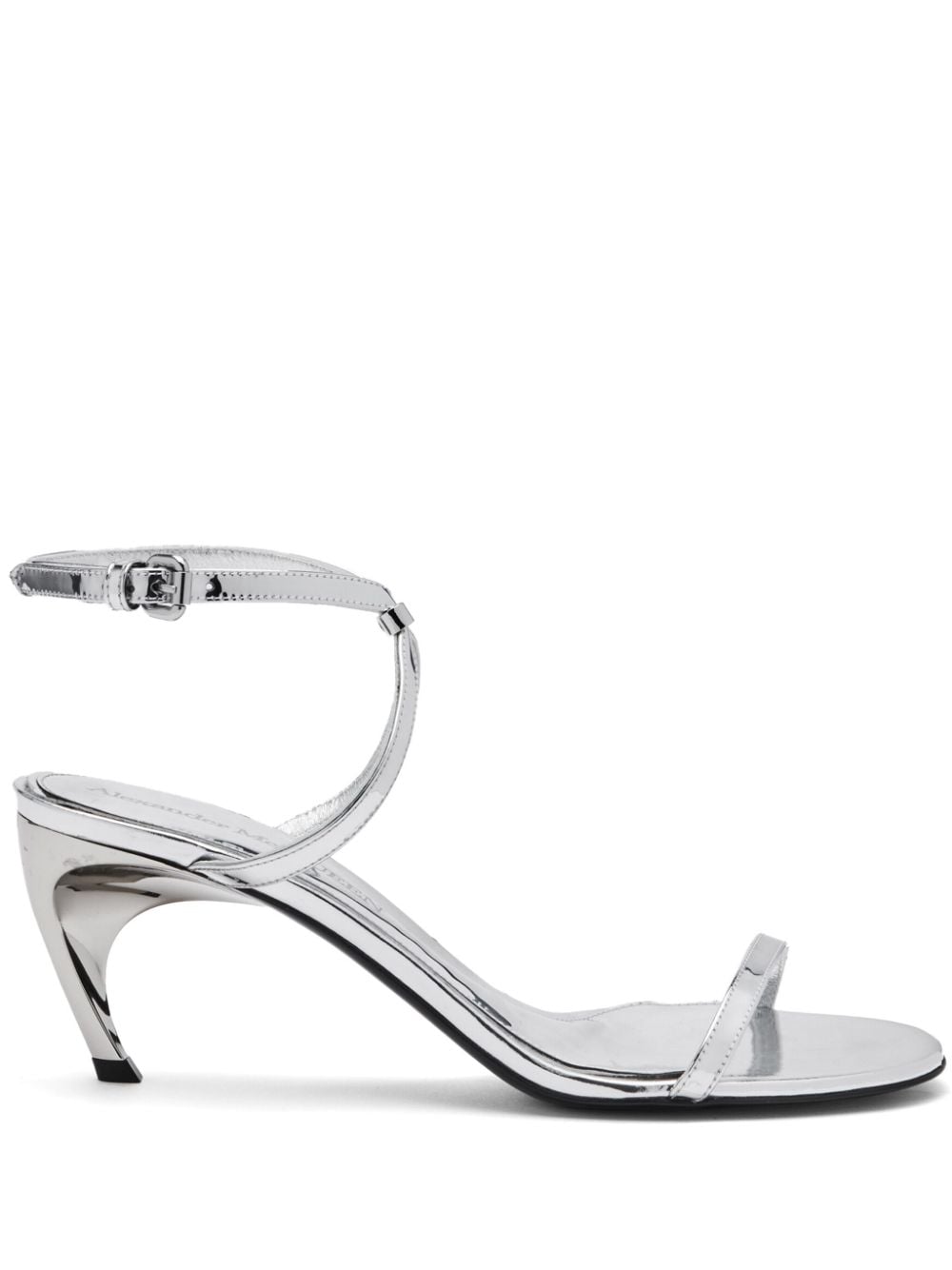 Alexander McQueen Armadillo 65mm metal-bar sandals - Silver von Alexander McQueen