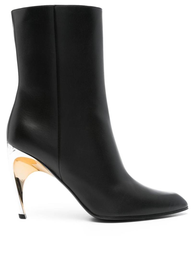 Alexander McQueen Armadillo 95mm leather ankle boots - Black von Alexander McQueen