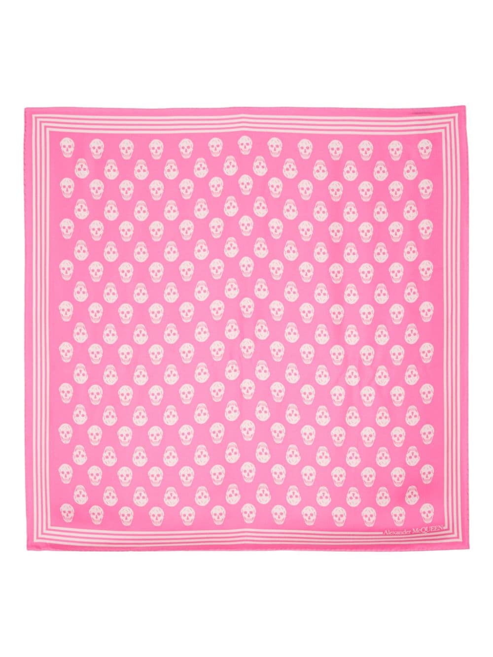 Alexander McQueen Biker silk scarf - Pink von Alexander McQueen