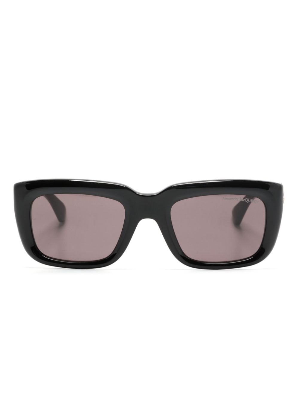 Alexander McQueen Floating Skull rectangle-frame sunglasses - Black von Alexander McQueen