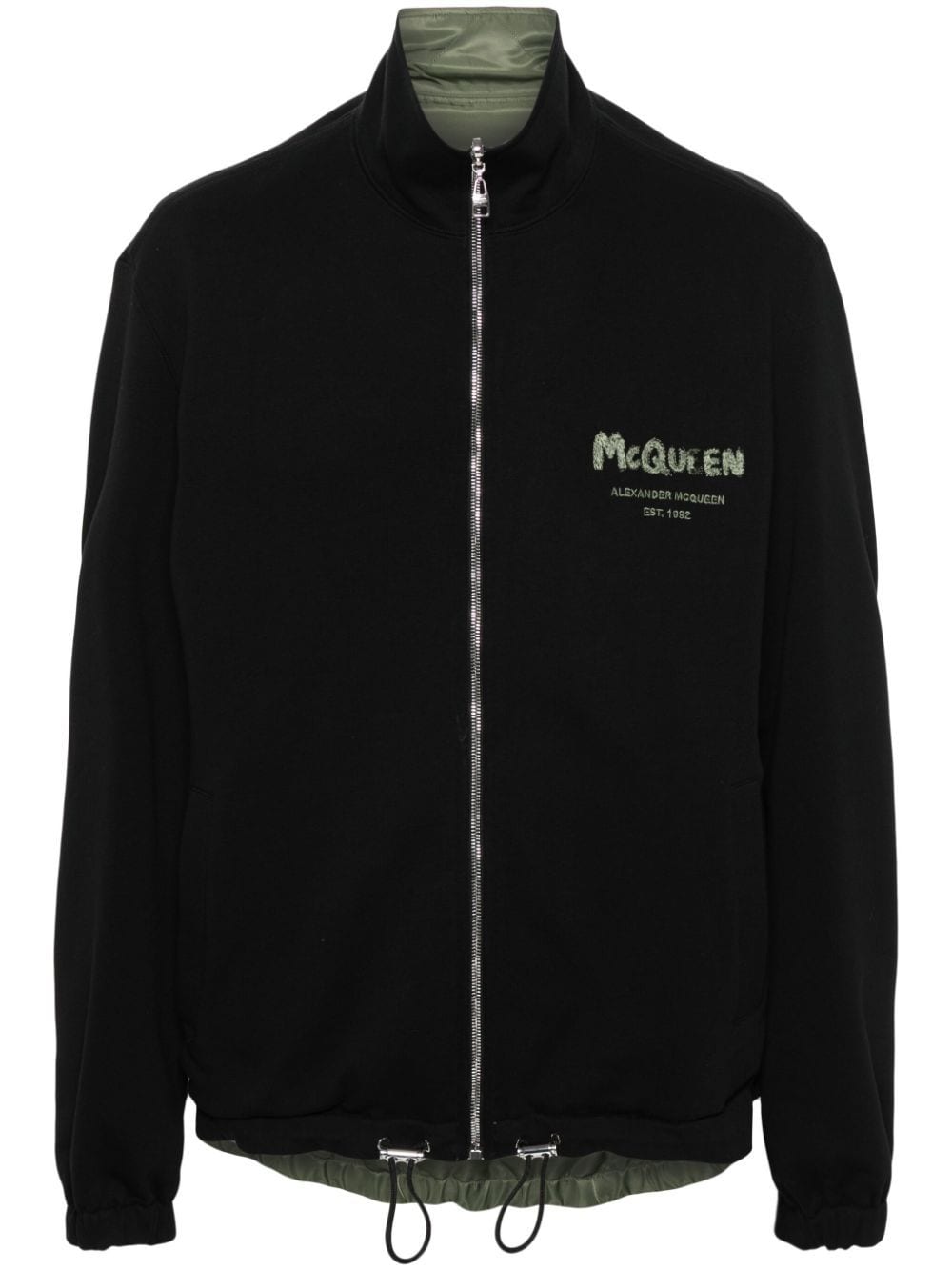 Alexander McQueen Graffiti reversible bomber jacket - Green von Alexander McQueen