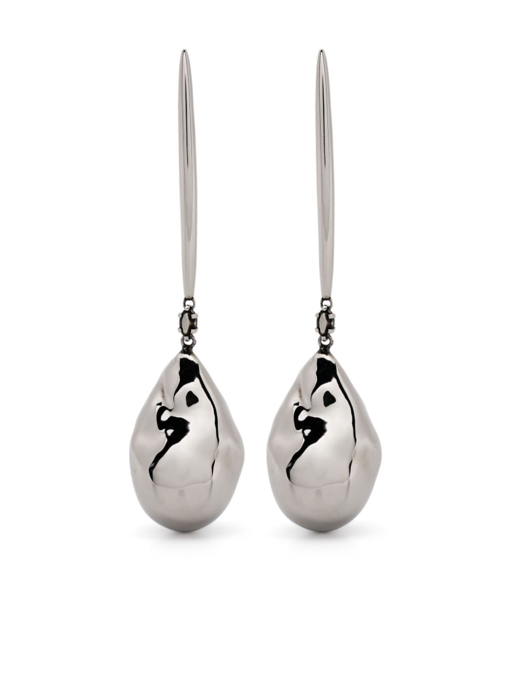 Alexander McQueen Pearl Stick drop earrings - Silver von Alexander McQueen