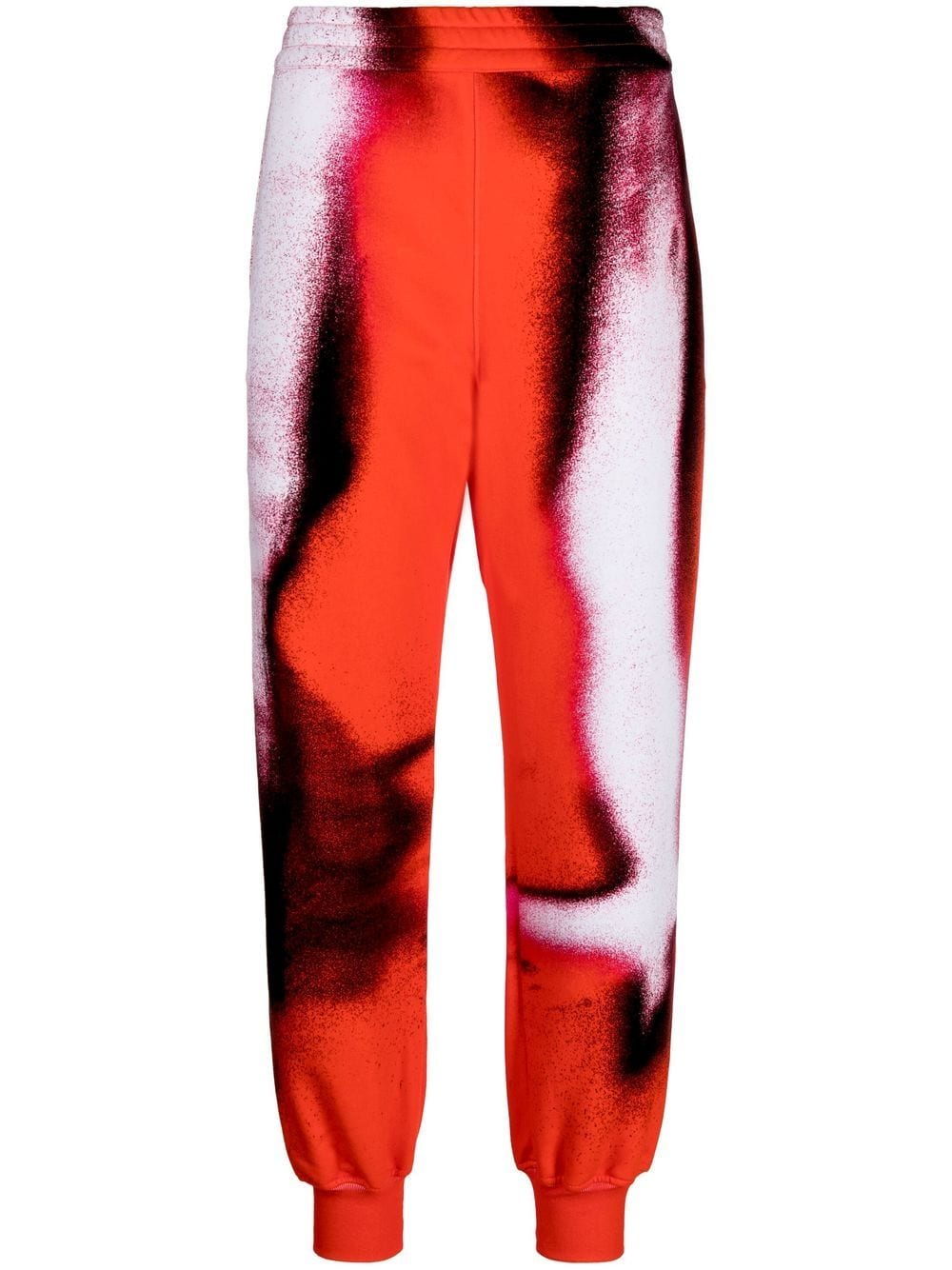 Alexander McQueen Mushroom Spore cotton track pants - Red von Alexander McQueen