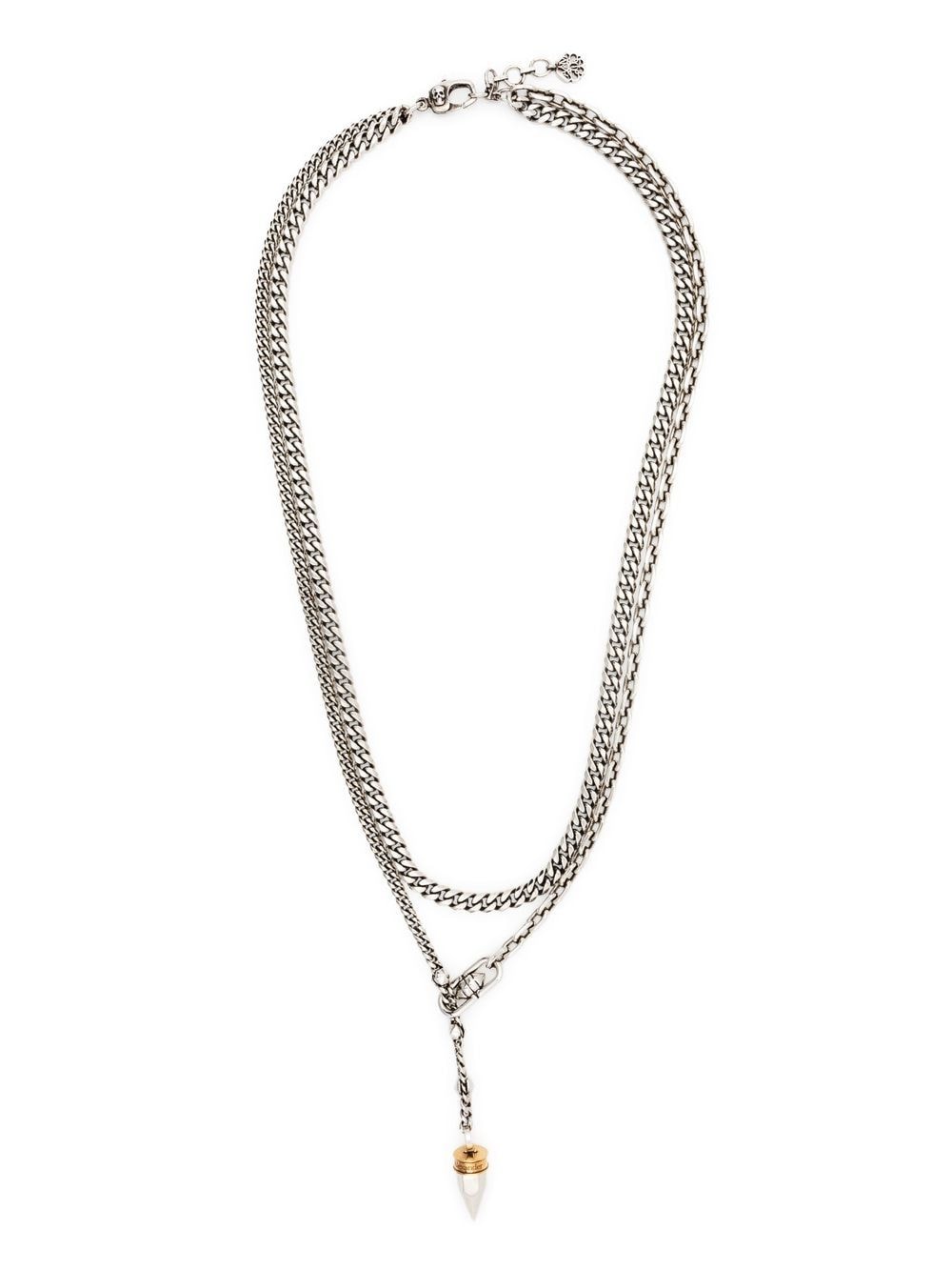 Alexander McQueen Punk Stud chain necklace - Silver von Alexander McQueen