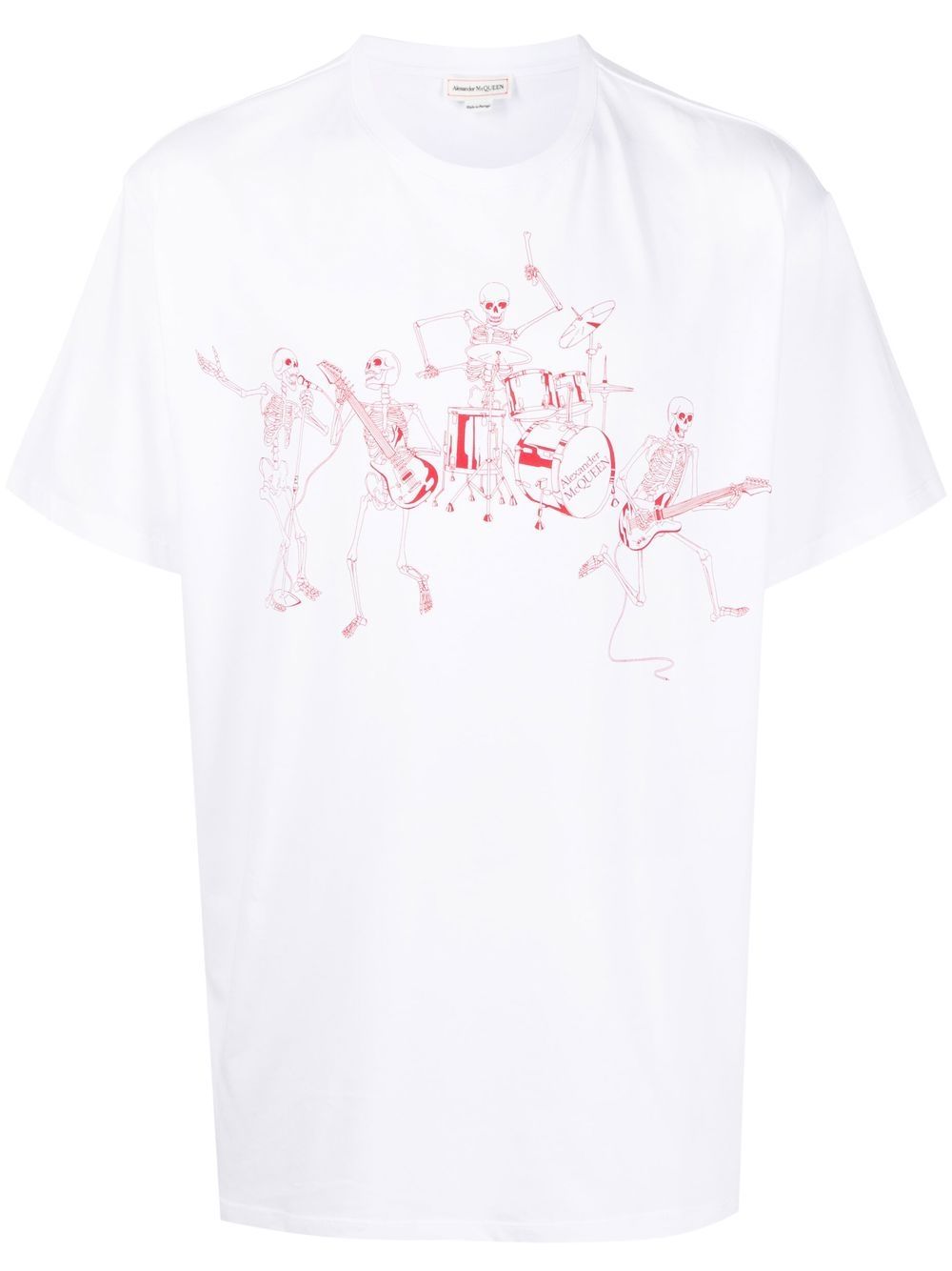 Alexander McQueen Skeleton Band-print short-sleeved T-shirt - White von Alexander McQueen