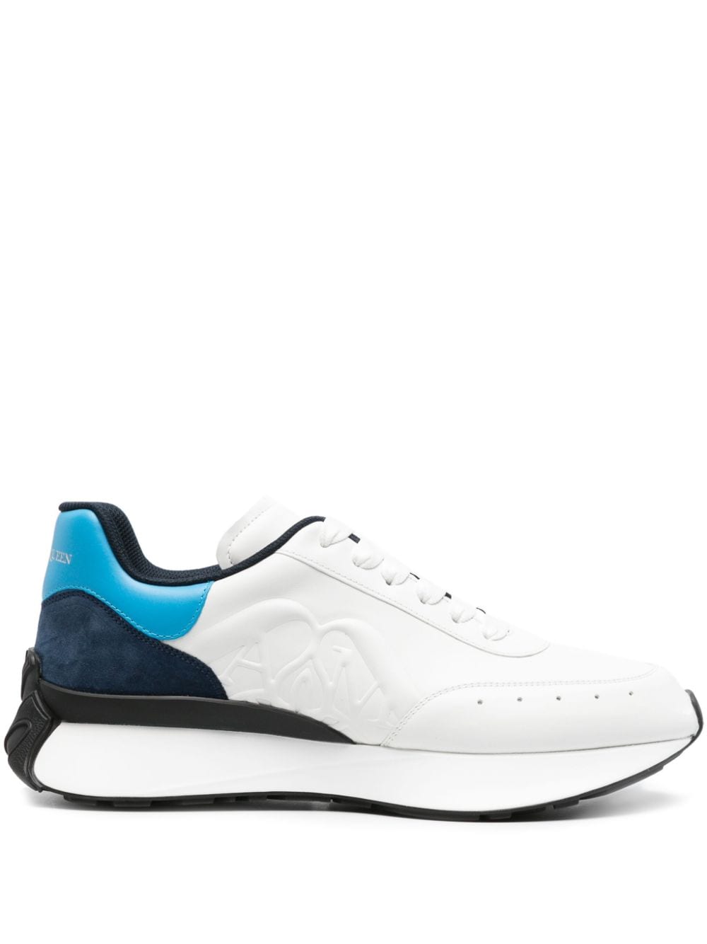 Alexander McQueen Sprint Runner leather sneakers - White von Alexander McQueen