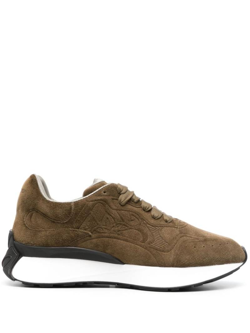 Alexander McQueen Sprint Runner suede sneakers - Green von Alexander McQueen