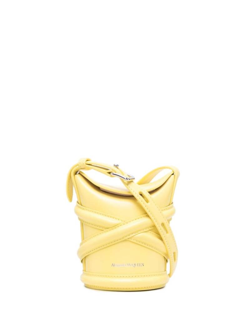 Alexander McQueen The Curve mini crossbody bag - Yellow von Alexander McQueen