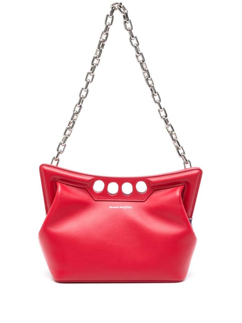 Alexander McQueen The Peak curved mini bag - Red von Alexander McQueen