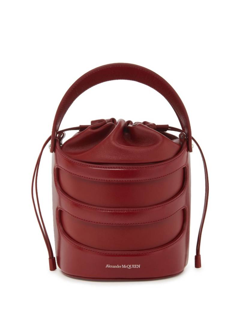 Alexander McQueen The Rise bucket bag - Red von Alexander McQueen