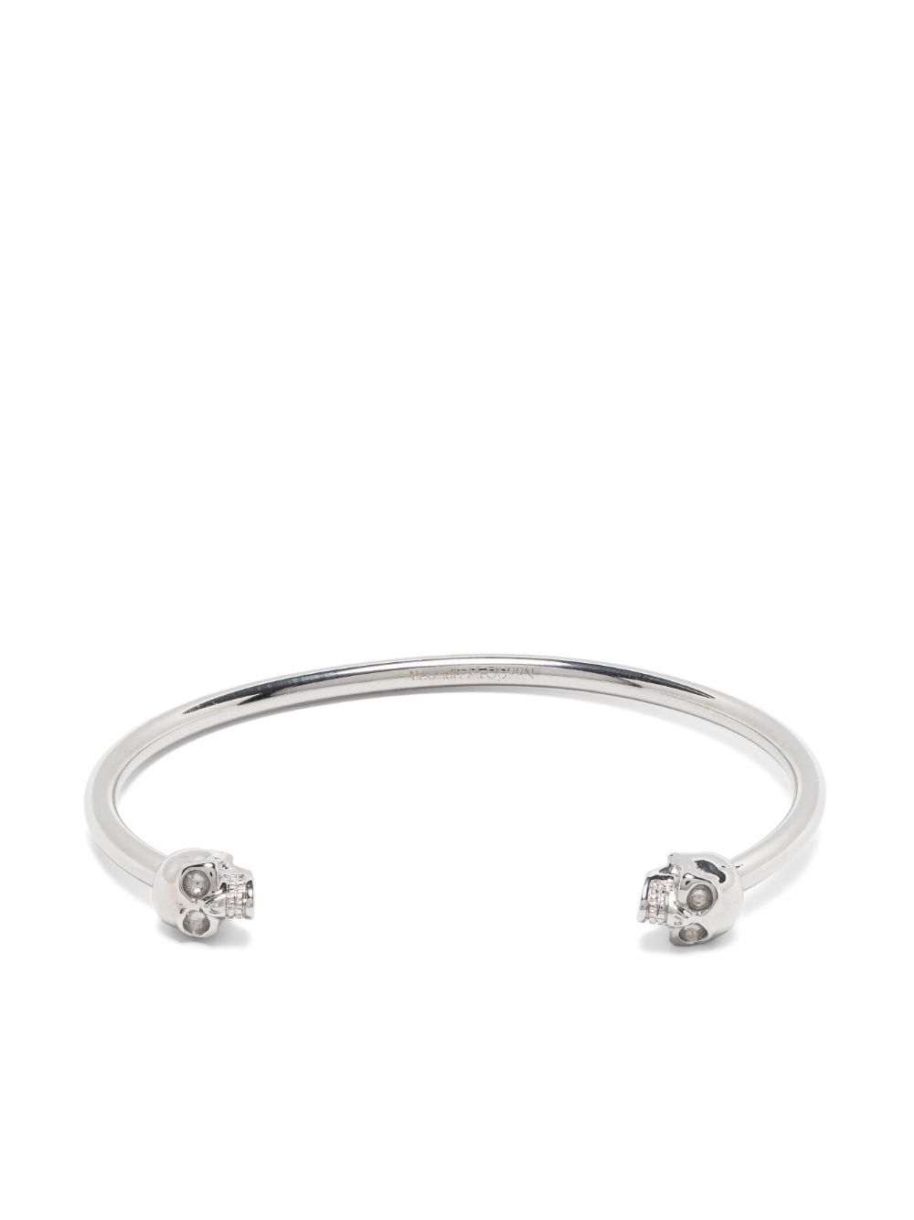 Alexander McQueen Thin Twin Skull bracelet - Silver von Alexander McQueen