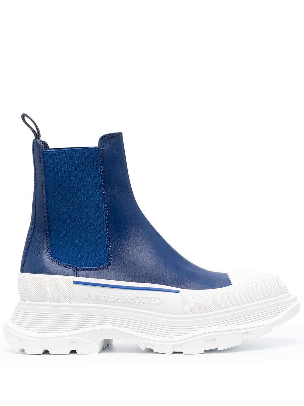 Alexander McQueen Tread Slick ankle boots - Blue von Alexander McQueen