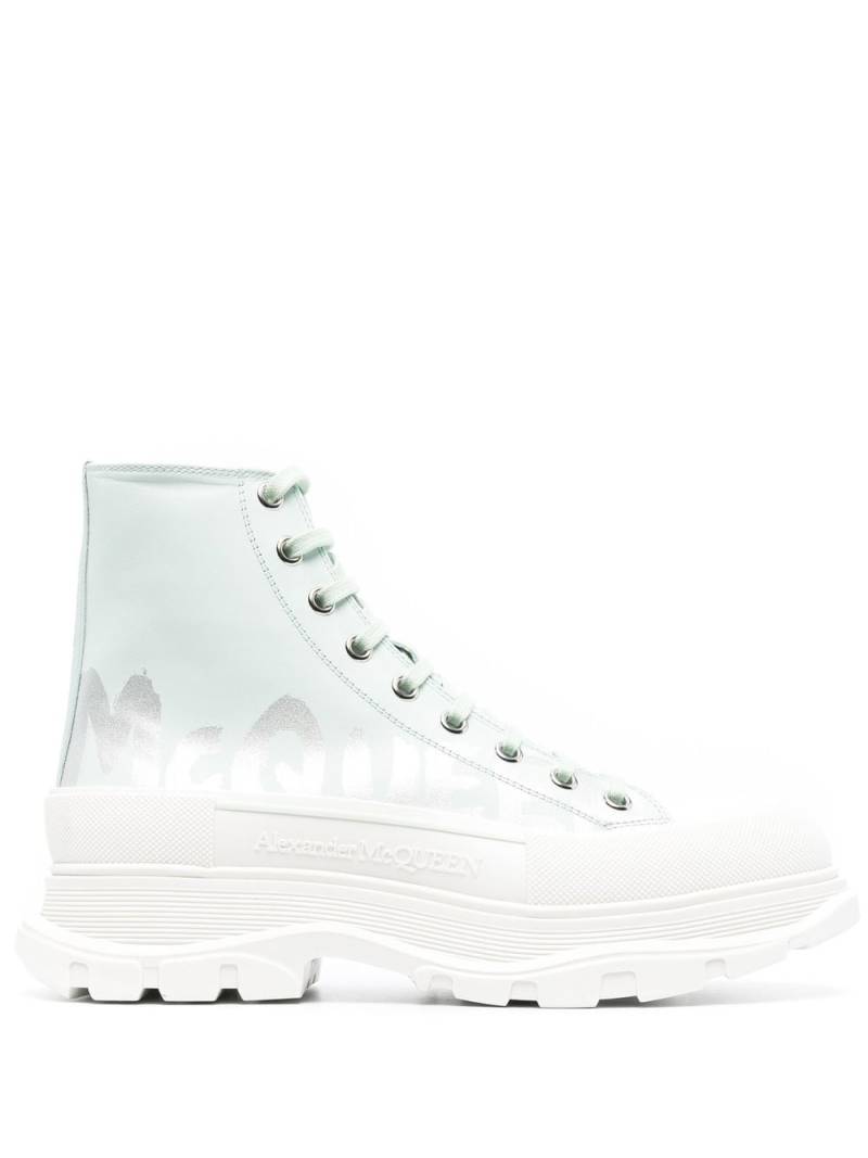 Alexander McQueen Tread Slick high-top sneakers - Green von Alexander McQueen