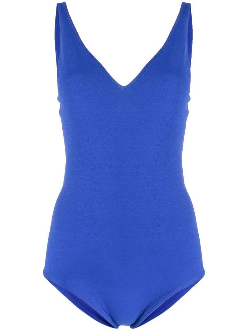 Alexander McQueen V-neck tank top - Blue von Alexander McQueen