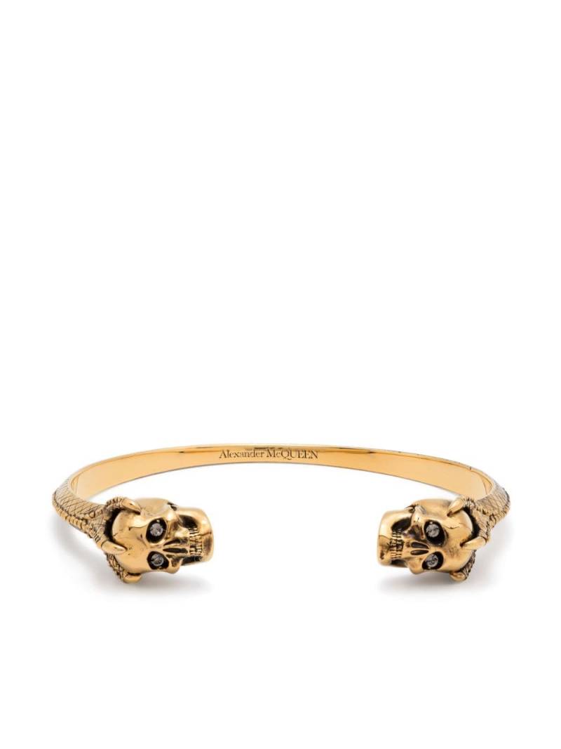 Alexander McQueen Victorian Skull cuff bracelet - Gold von Alexander McQueen