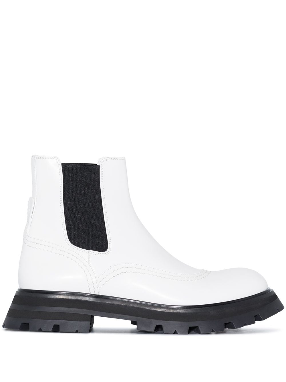 Alexander McQueen Wander leather Chelsea boots - White von Alexander McQueen