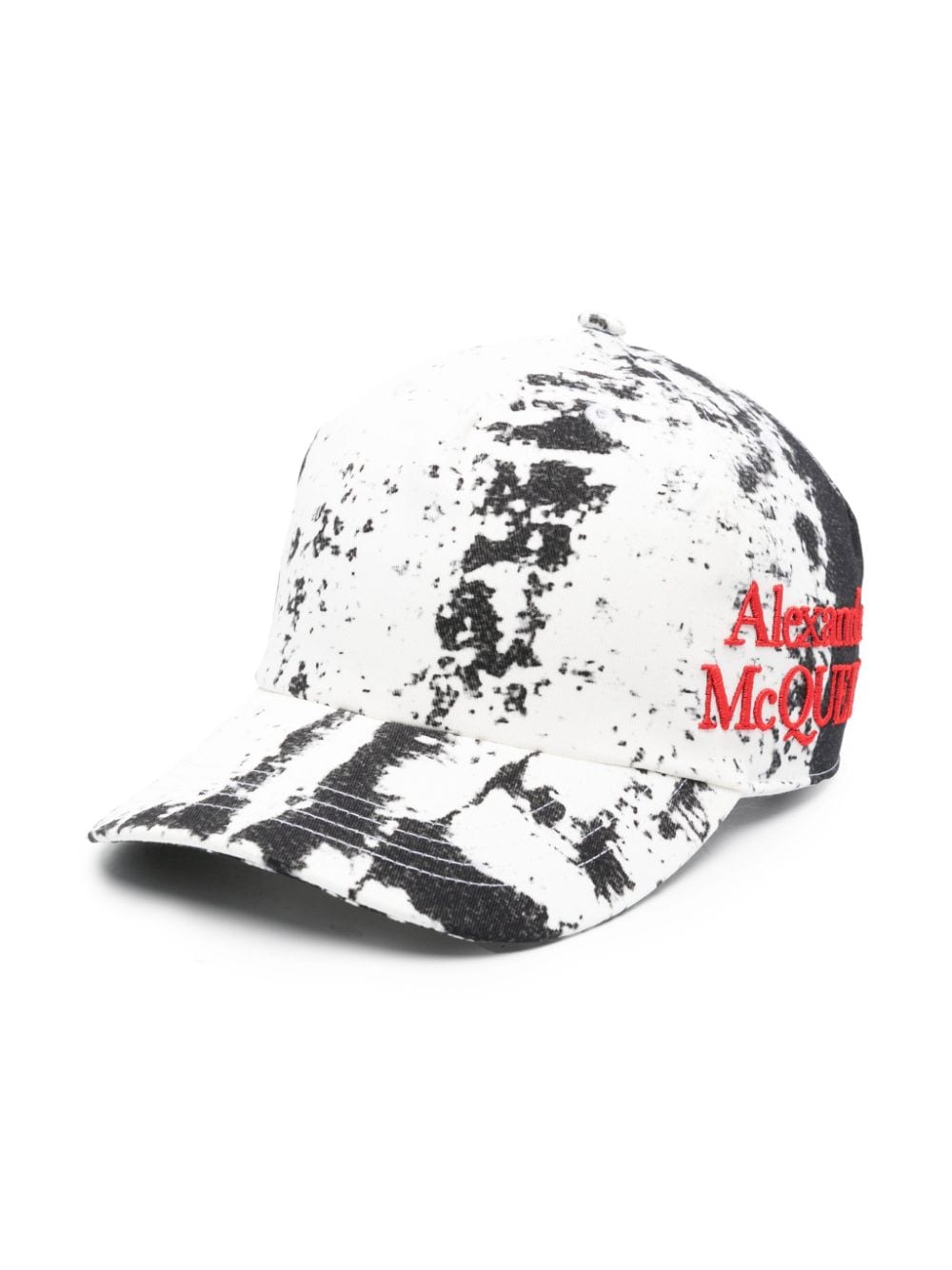 Alexander McQueen abstract-print cotton hat - White von Alexander McQueen